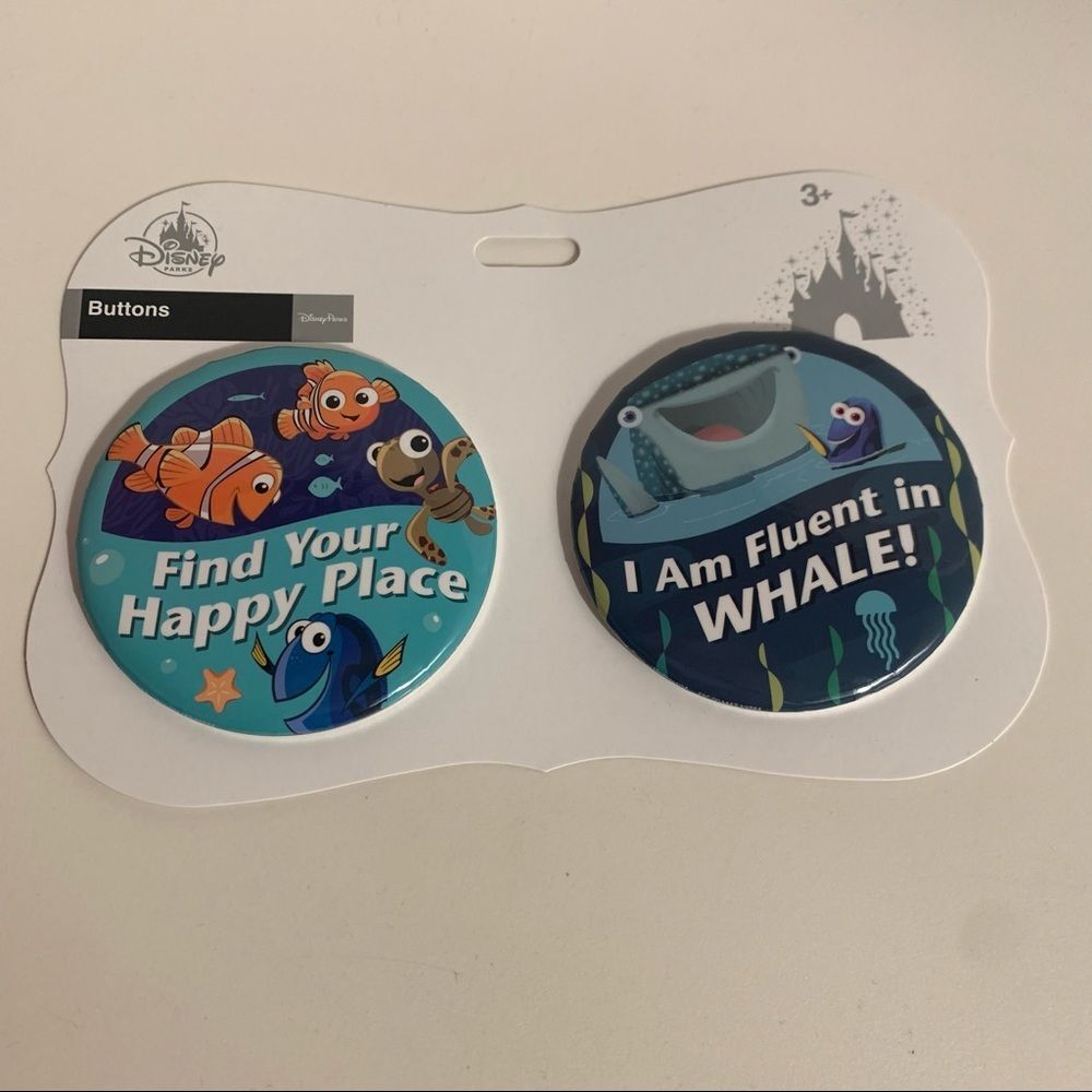 Disney Parks Button Set Finding Nemo/Finding Dory